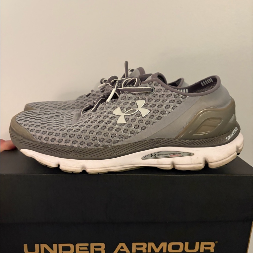 Under Armour Gray Athletic Running Shoes